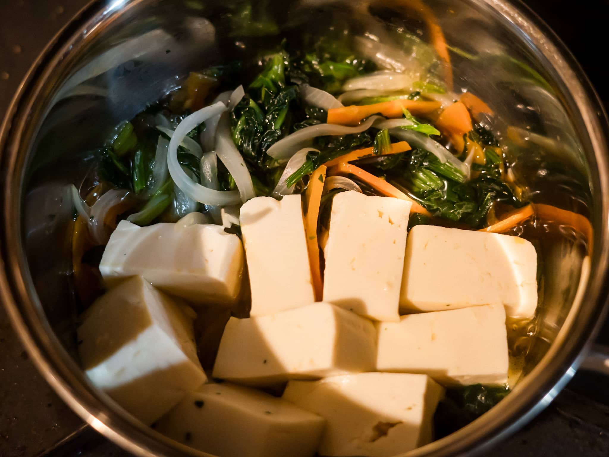 野菜と豆腐 in 鍋