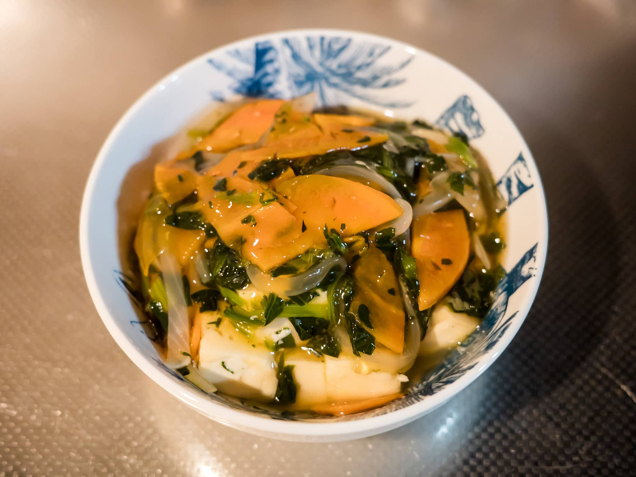 木綿豆腐 野菜あんかけ 完成