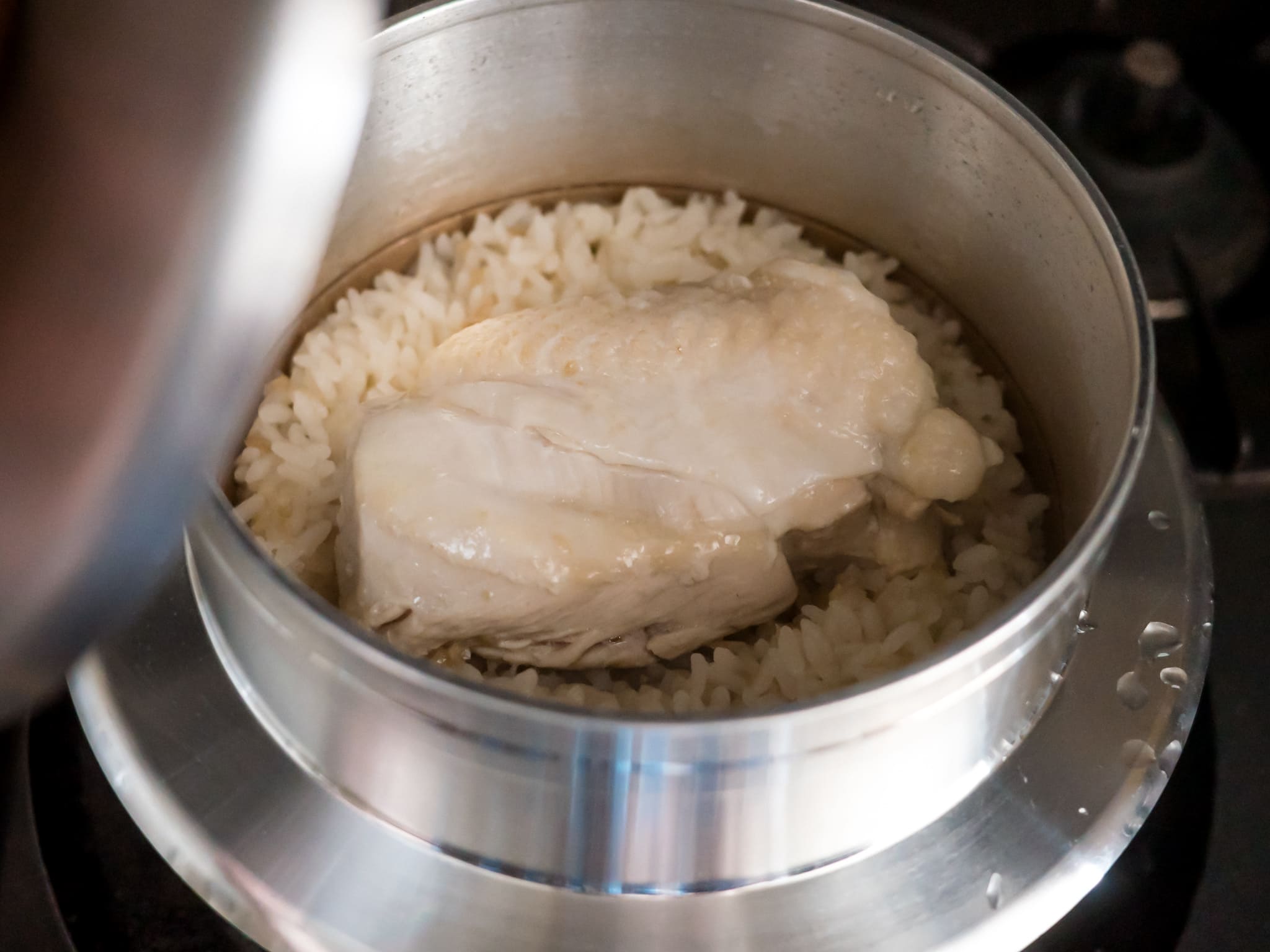 カオマンガイ 炊飯 完成