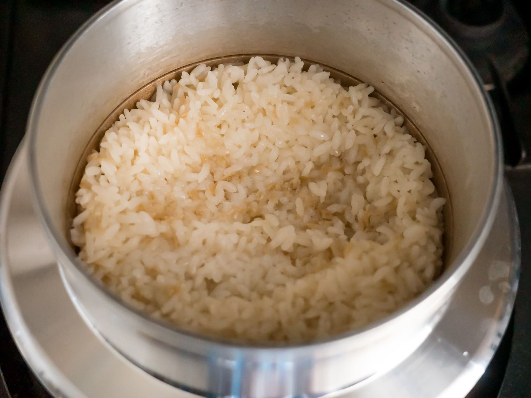 カオマンガイ 炊けたお米