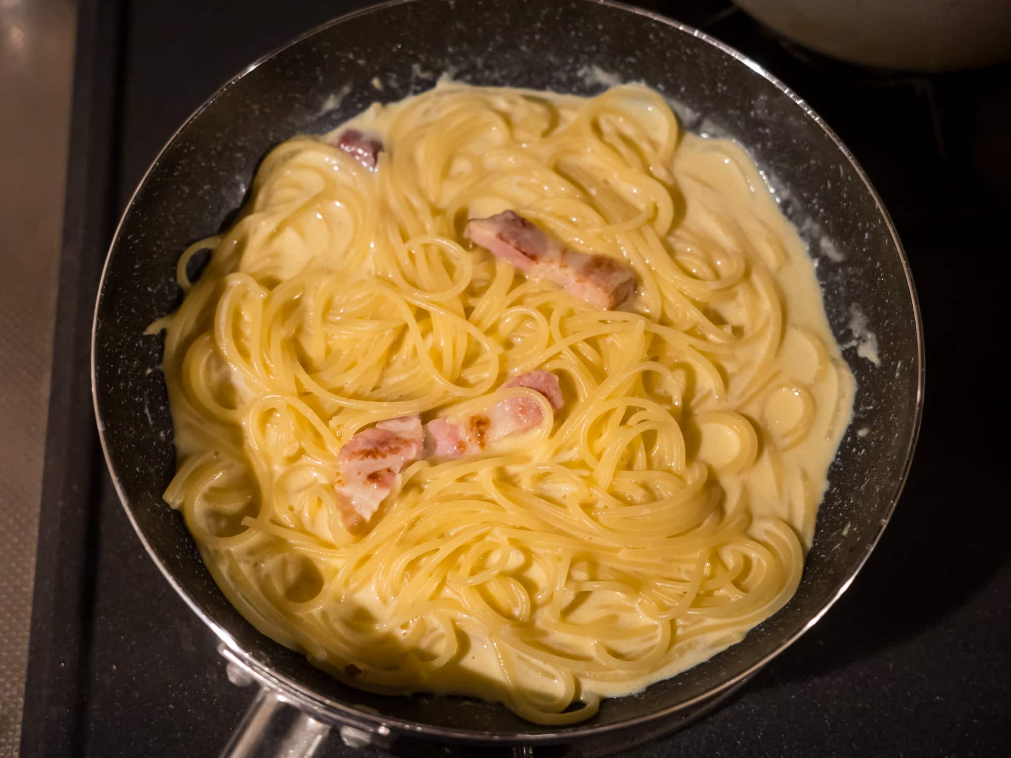 カルボナーラ フライパン