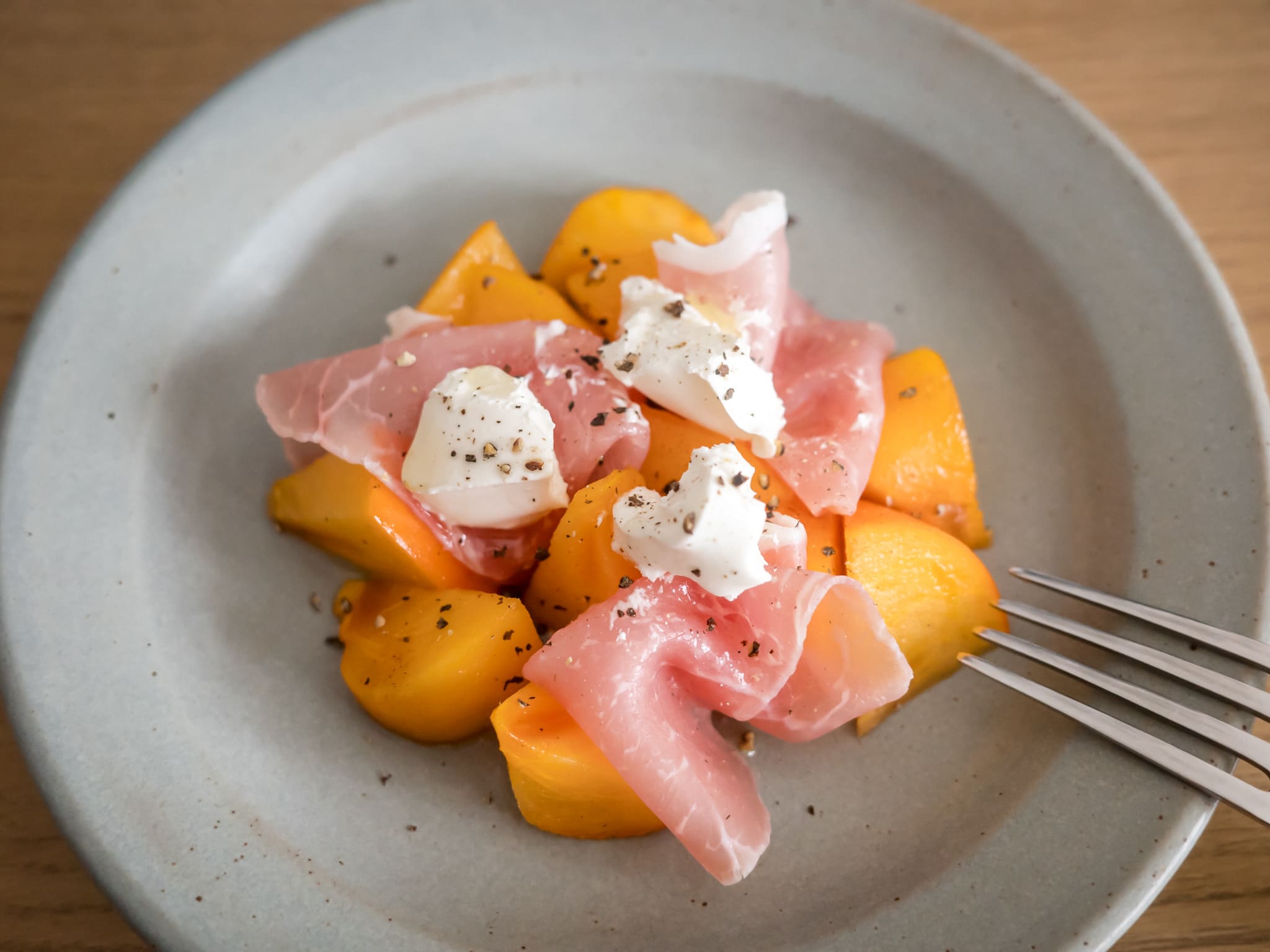 柿 生ハム クリームチーズ